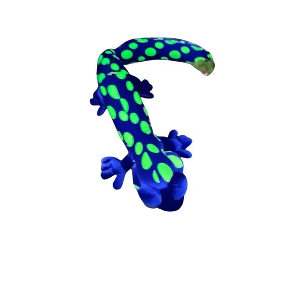 Plush Lizard Oversized 60 inches long glow in the dark Blue Green - Picture 2 of 9